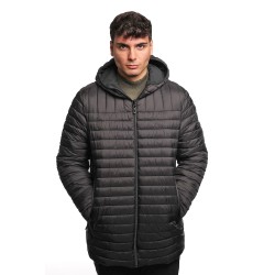 giubbino lungo reversibile refrigue UOMO BLACK - 2811O00150 - FINN vista frontale trapuntata