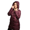 giubbino lungo reversibile refrigue DONNA BORGOGNA BURGUNDY - 2821O00071 - SYN vista frontale