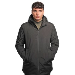giubbino lungo refrigue UOMO BLACK - 2811O00104 - MYLL vista frontale