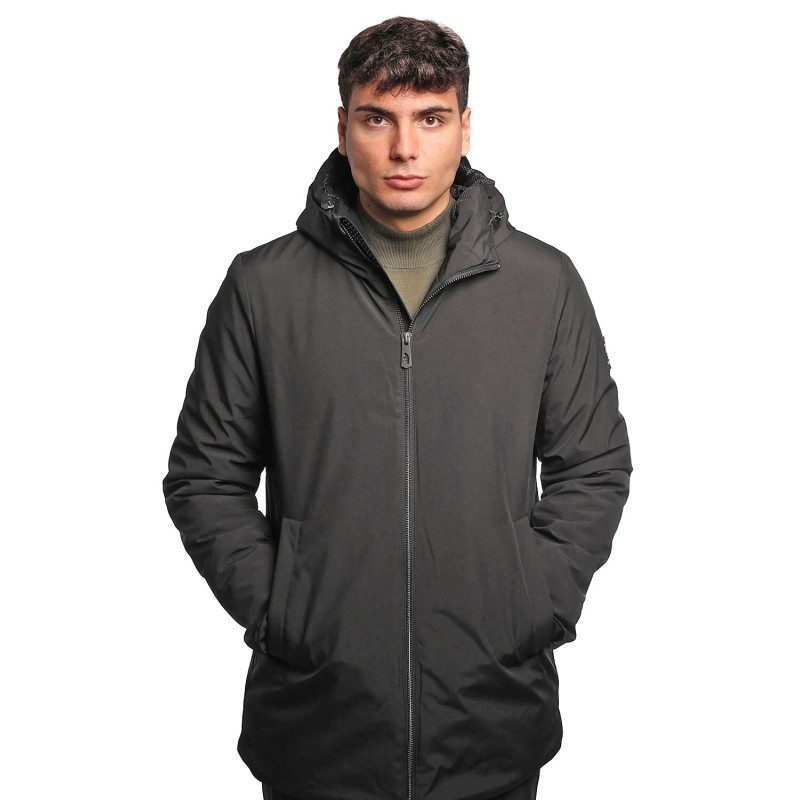 giubbino lungo refrigue UOMO BLACK - 2811O00104 - MYLL vista frontale
