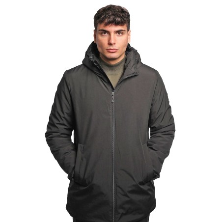 giubbino lungo refrigue UOMO BLACK - 2811O00104 - MYLL vista frontale