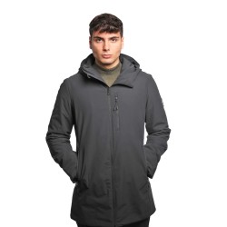 giubbino lungo refrigue UOMO BLACK - 2811O00110 - LOVIK vista frontale