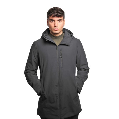 giubbino lungo refrigue UOMO BLACK - 2811O00110 - LOVIK vista frontale
