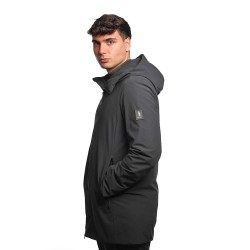 giubbino lungo refrigue UOMO BLACK - 2811O00110 - LOVIK vista laterale