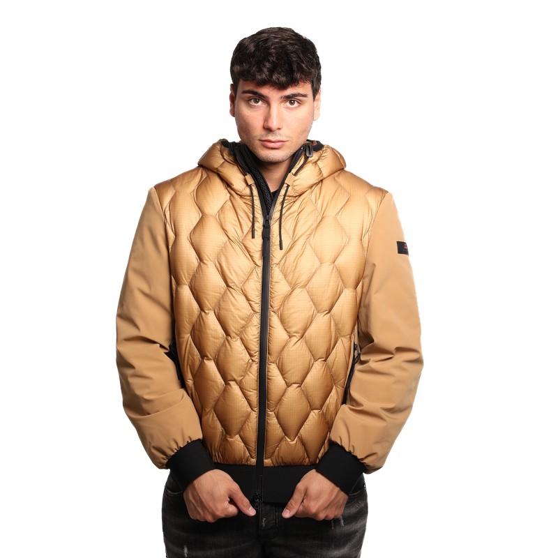 giubbino peuterey UOMO CUOIO CHIARO 995 - KOONS KJ BMAT - PEU5207 vista frontale