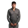 camicia alessandro lamura UOMO NERA 3 - SAM01 vista frontale