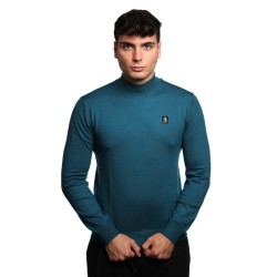 maglioncino refrigue UOMO VERDE PETROLIO POSEIDON - 2811W00186 vista frontale