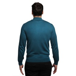 maglioncino refrigue UOMO VERDE PETROLIO POSEIDON - 2811W00186 vista posteriore