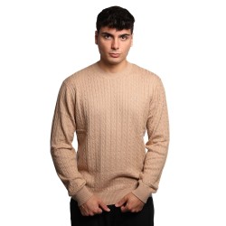 maglioncino refrigue UOMO BEIGE HAVANA - 2811W00160 vista frontale