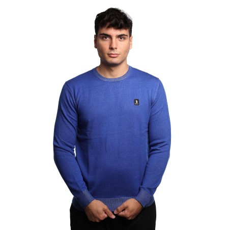 maglioncino refrigue UOMO BLU ELETTRICO BLUE - 2811W00182 vista frontale