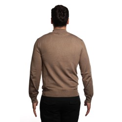 maglioncino refrigue UOMO BEIGE SCURO TAUPE - 2811W00186 vista posteriore