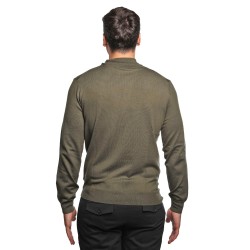 maglioncino refrigue UOMO VERDE MILITARY - 2811W00186 vista posteriore