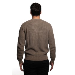 maglione refrigue UOMO BEIGE SCURO TAUPE - 2811W00178 vista posteriore