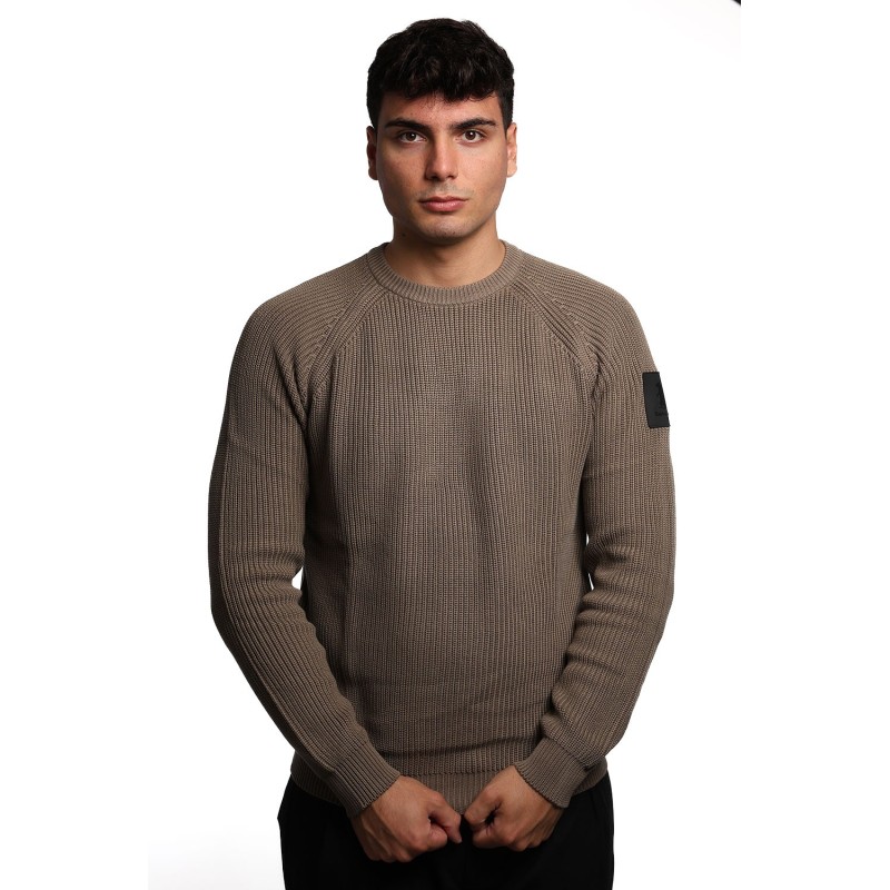 maglione refrigue UOMO BEIGE SCURO TAUPE - 2811W00178 vista frontale