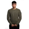 maglione refrigue UOMO VERDE MILITARY - 2811W00178 vista frontale