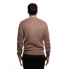 maglioncino refrigue UOMO MARRONE CHIARO TAUPE - 2811W00160 vista posteriore