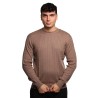 maglioncino refrigue UOMO MARRONE CHIARO TAUPE - 2811W00160 vista frontale