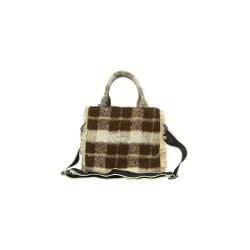 borsa marc ellis DONNA COCOA - BUBY CHECK S vista frontale