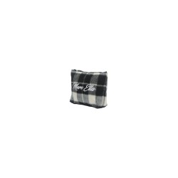 pochette marc ellis DONNA BLACK - BUBY CHECK CLUTCH vista laterale