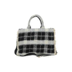borsa marc ellis DONNA BLACK - BUBY CHECK L vista frontale
