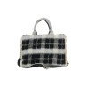 borsa marc ellis DONNA BLACK - BUBY CHECK L vista frontale
