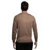 maglioncino refrigue UOMO MARRONE FANGO TAUPE - 2811W00156 vista posteriore