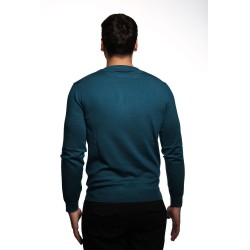 maglioncino refrigue UOMO VERDE PETROLIO POSEIDON - 2811W00156 vista posteriore