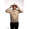 maglioncino maison 9 paris UOMO BEIGE CHIARO - M9ML1337 vista frontale cappuccio