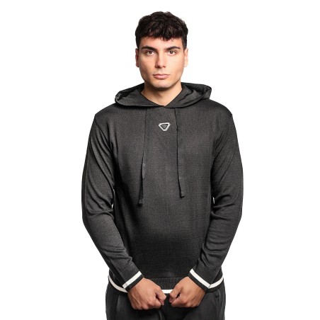 maglioncino maison 9 paris UOMO NERO - M9ML1337 vista frontale