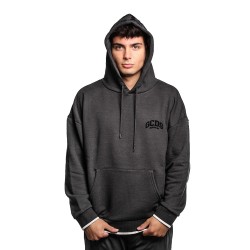 felpa gcds UOMO 99 BLACK - B2EM1904JD1 vista frontale cappuccio