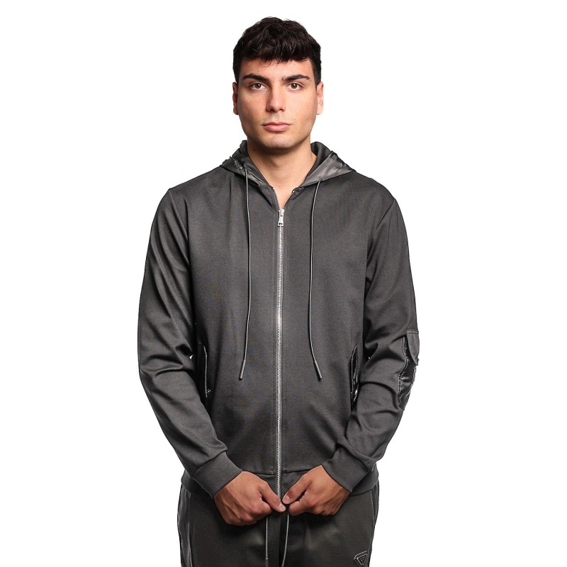 felpa maison 9 paris UOMO NERO/NERO - M9MF2548 vista frontale