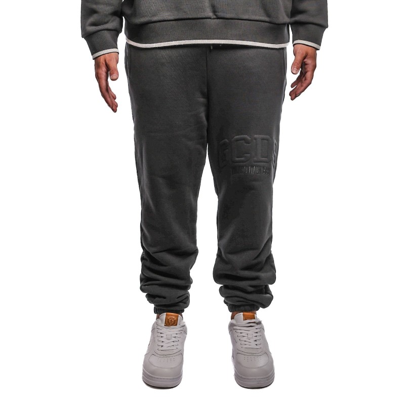 pantalone tuta gcds UOMO 99 BLACK - B2EM3006JD1 vista frontale