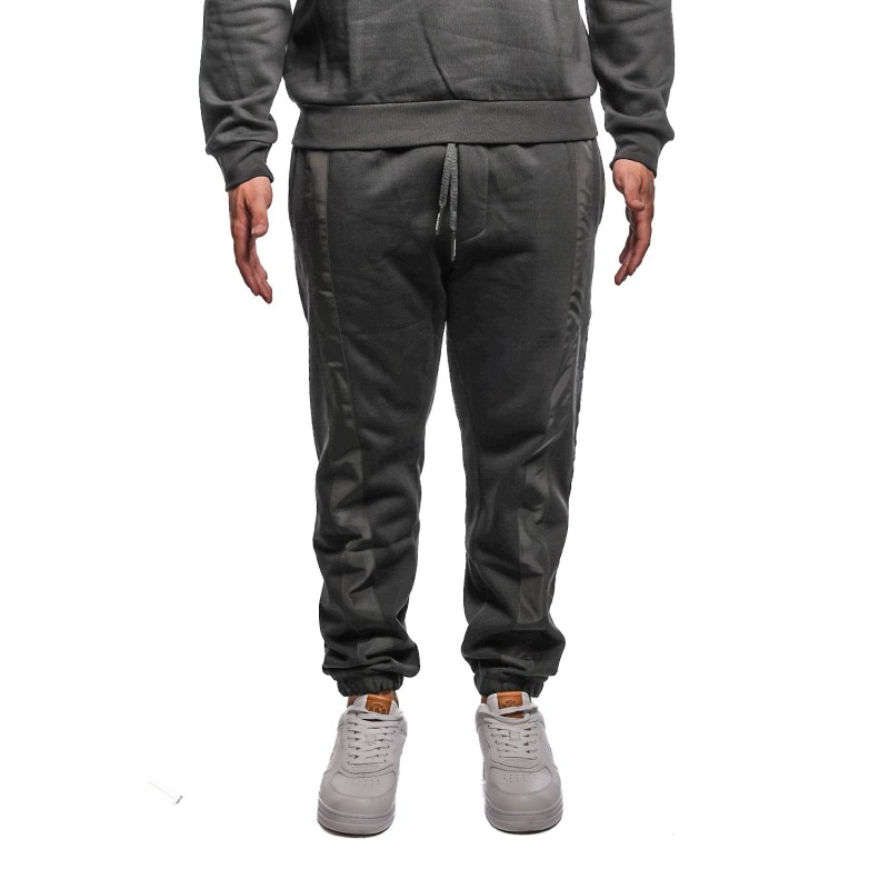 pantalone tuta maison 9 paris UOMO NERO/NERO - M9P4392 vista frontale