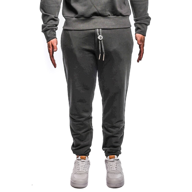pantalone tuta maison 9 paris UOMO NERO - M9P4416 vista frontale