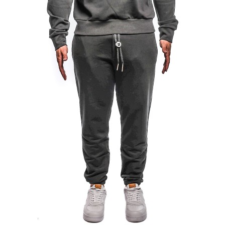 pantalone tuta maison 9 paris UOMO NERO - M9P4416 vista frontale