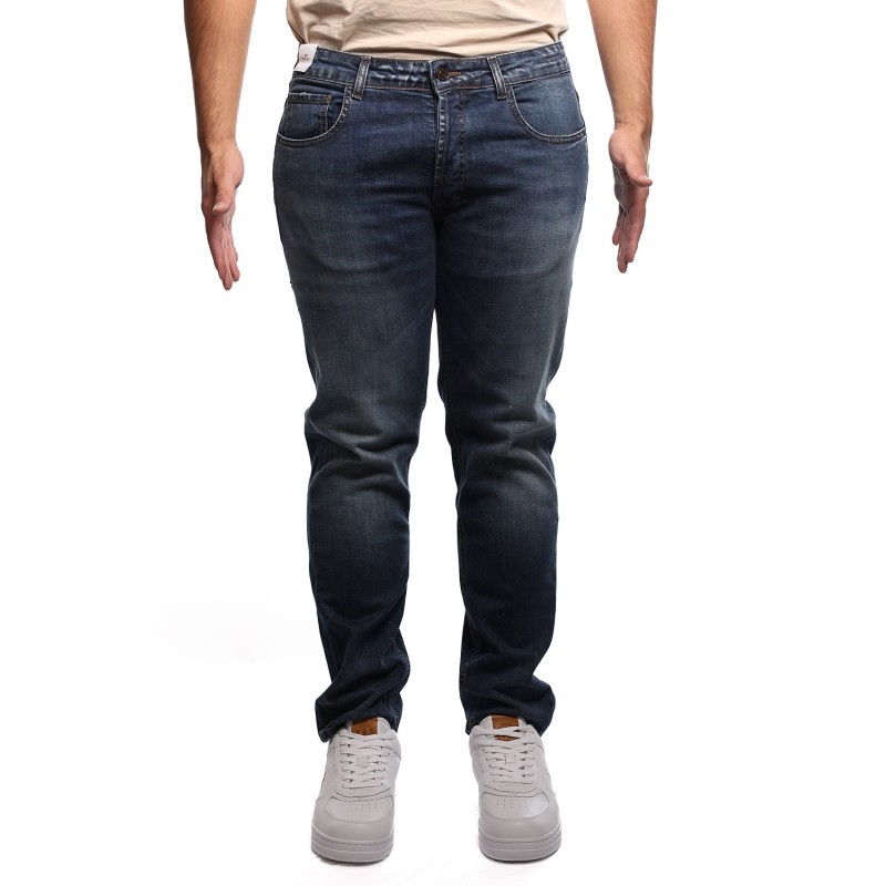 jeans entre amis UOMO 4039 DENIM BLUE - A2681772860L1082 vista frontale