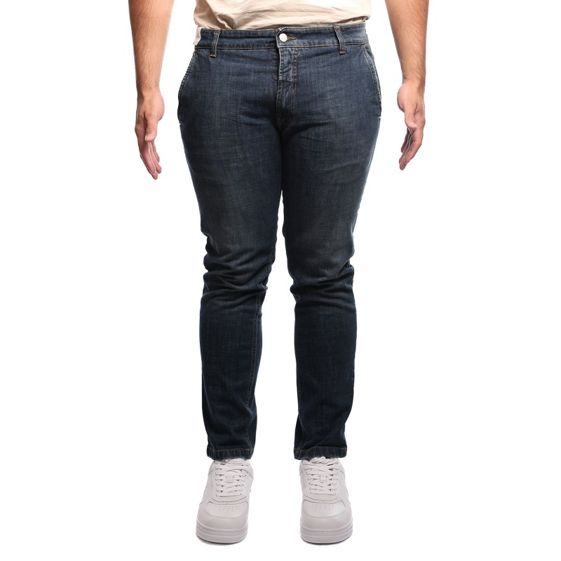 jeans entre amis UOMO BLU SCURO 4039 DENIM BLUE - A2682522835L2055 vista frontale