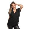 maglione a gilet jijil DONNA 002 NERO - JPI25MK009 vista frontale