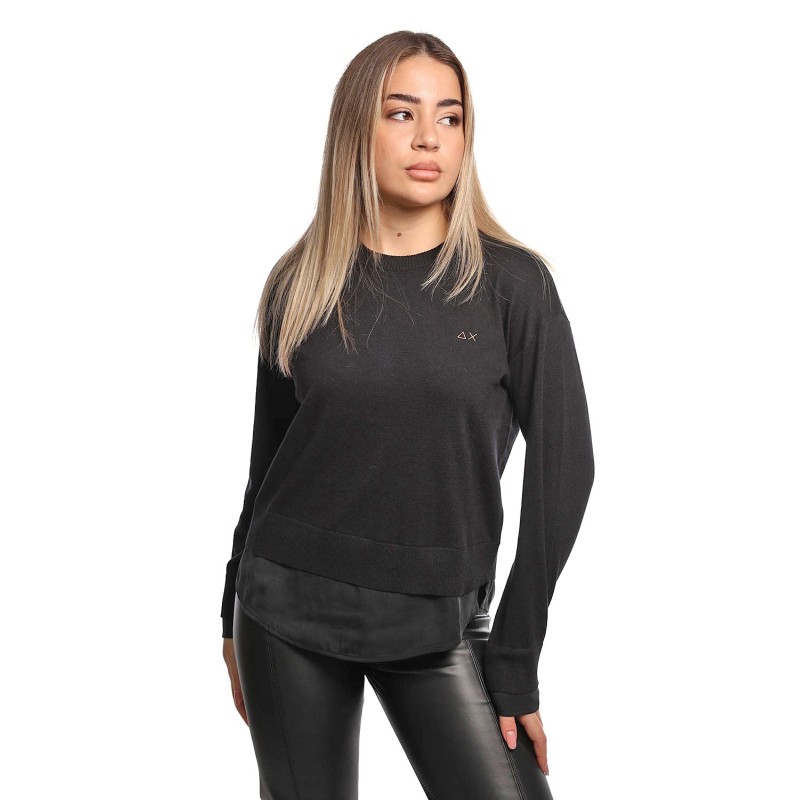 maglioncino sun68 DONNA 11 NERO - K45226 vista frontale