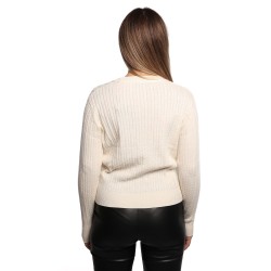 maglioncino refrigue DONNA AVORIO BUTTER - 2821W00109 vista posteriore