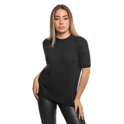 maglione peuterey DONNA NERO - DAUMAS - PED5466 vista frontale