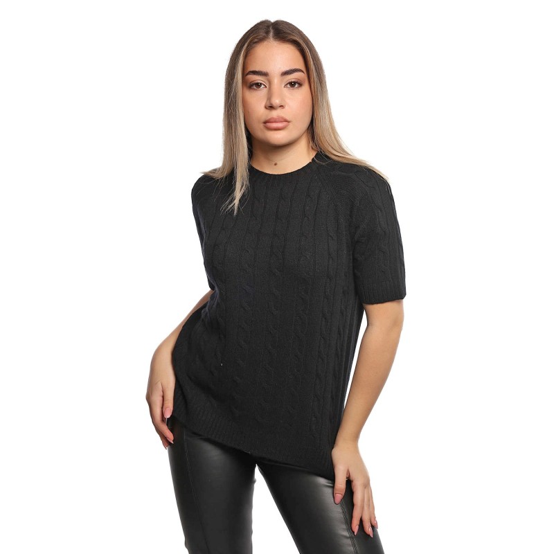 maglione peuterey DONNA NERO - DAUMAS - PED5466 vista frontale