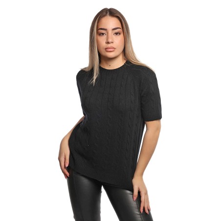 maglione peuterey DONNA NERO - DAUMAS - PED5466 vista frontale
