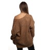 cardigan jijil DONNA 0925 CAMEL - JPI25MK023 vista posteriore