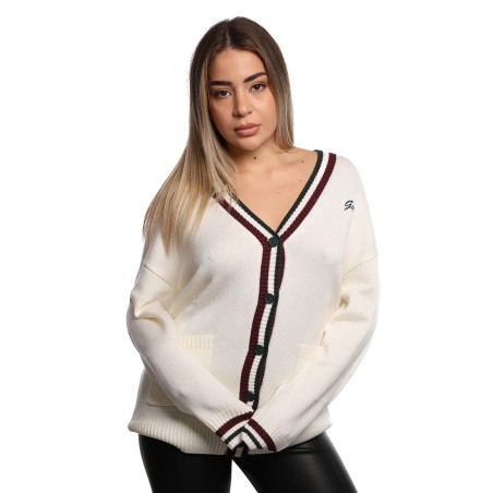 cardigan lungo guess DONNA CREMA G054 - V5BR00Z1152 vista frontale
