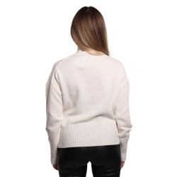 maglione peuterey DONNA BIANCO - LATOUR - PED5464 vista posteriore