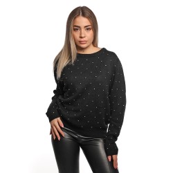 maglione jijil DONNA 002 NERO - JPI25MK005 vista frontale