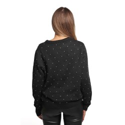 maglione jijil DONNA 002 NERO - JPI25MK005 vista posteriore