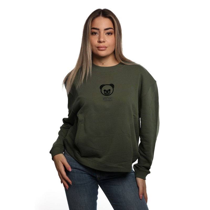 felpa moschino DONNA VERDE 0429 - V6A1710 - 4418 vista frontale