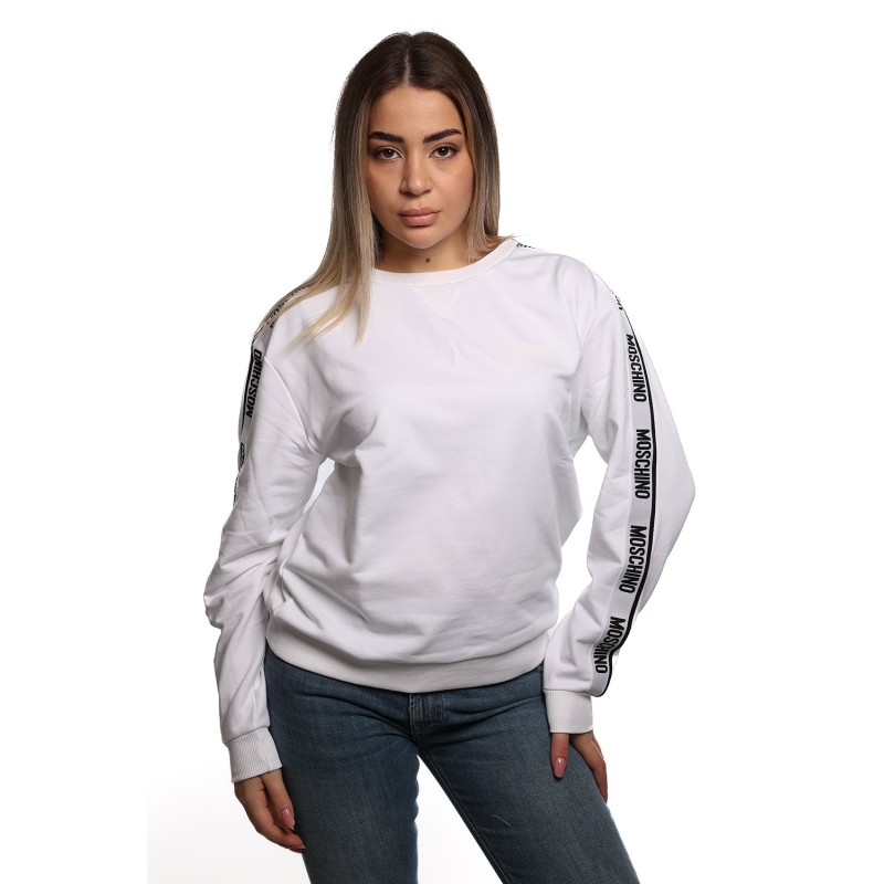 felpa moschino DONNA BIANCA 0001 - V6A1794 - 4424 vista frontale